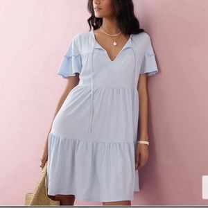 J.Crew NWOT Tiered broken-in Mini dress